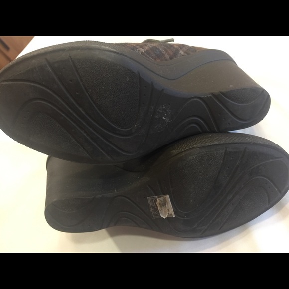 Aldo Derksen Plaid Sneaker Wedge Heels Shoes Boots - Picture 12 of 14